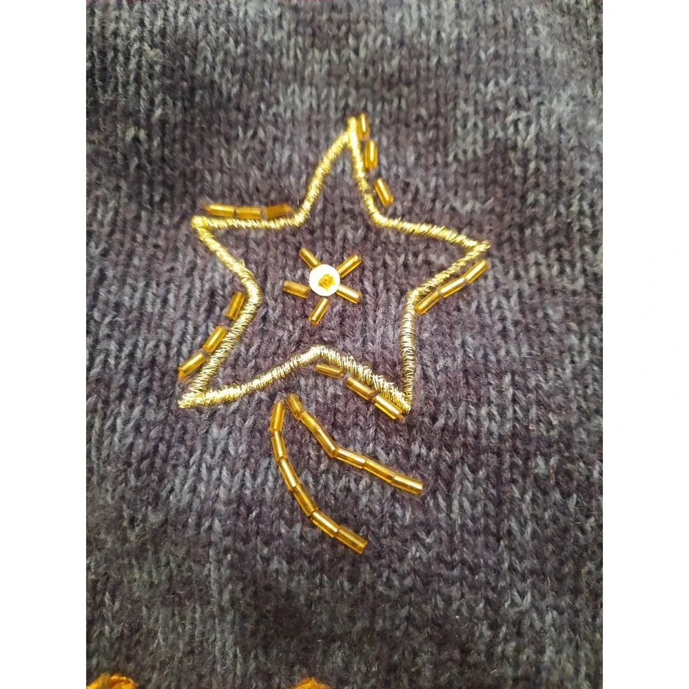 Christmas Cardigan Zip Up Women Size Large - Picture 4 of 8